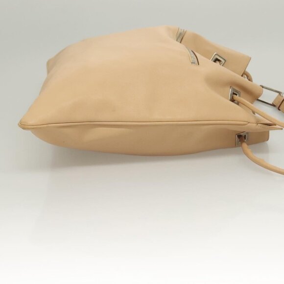 GUCCI Shoulder Bag Leather Beige Silver Auth bs27650 - Picture 4 of 16